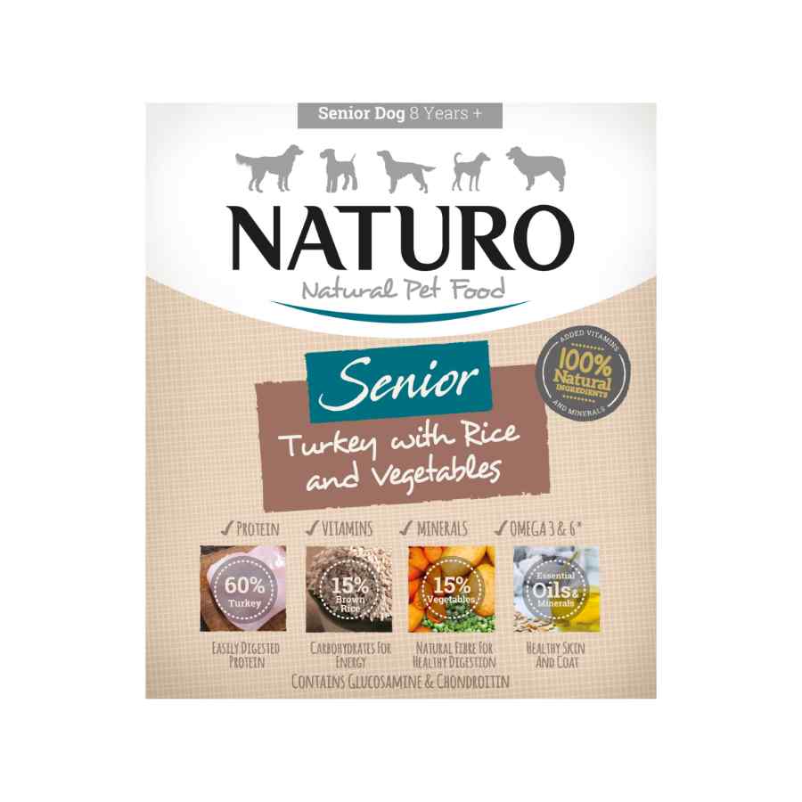 Naturo Pavo Con Arroz Y Vegetales Para Perros Senior 400 Gr, , large image number null